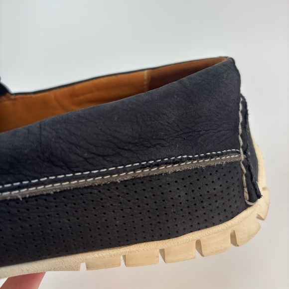 Johnston & Murphy Cord Venetian loafers 8 nubuck sheepskin leather navy main image 15